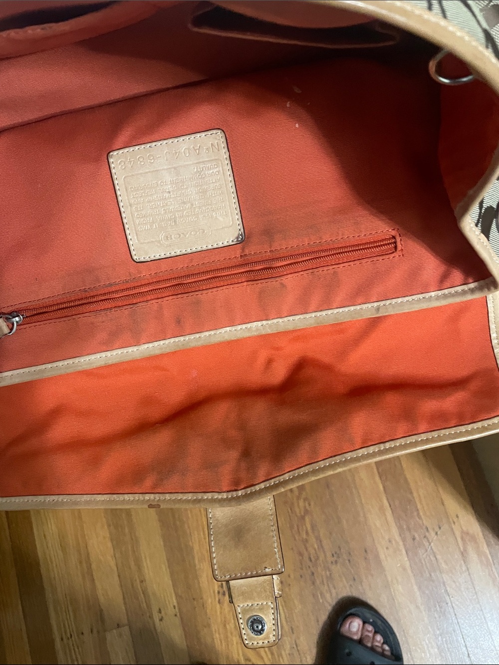 Coach Tan and Brown Duffel Bag - Picture 7 of 8